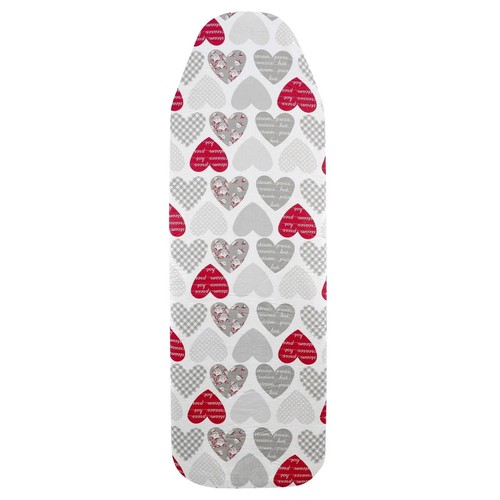 Red hearts ironing board - board, cover