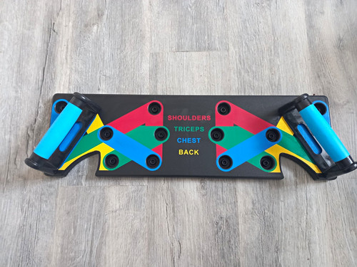 Colour coded push board - push, &