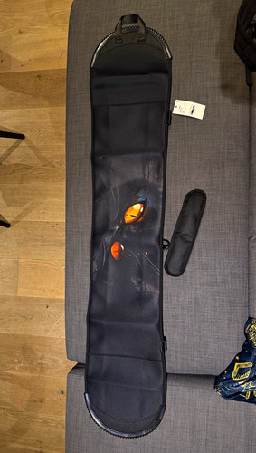 Black snowboard bag - black, zip