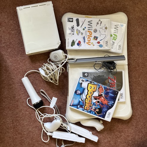 Nintendo wii console - with,