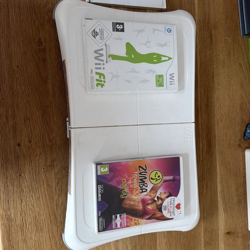 Wii fit board - with, games