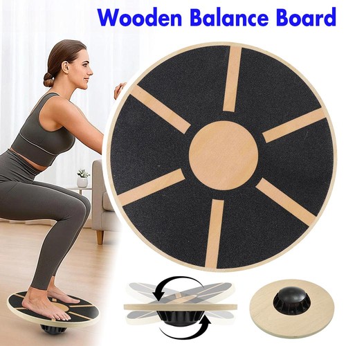 Wooden non slip wobble board - wooden, non-slip